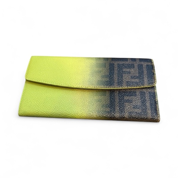 Fendi Ombré Zucca Coated Canvas Long Wallet - Picture 1 of 11